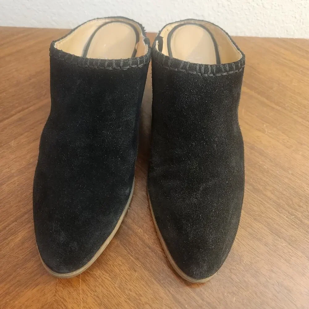 Franco Sarto Galleon Suede Mules Size 9.5